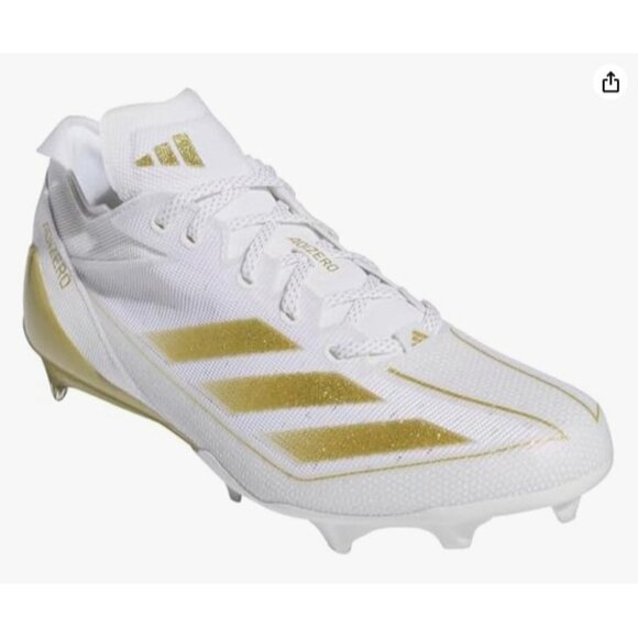 New! Size: 7 Men | ADIDAS Adizero Electric+ White/Gold IE3287 Football/Soccer - Picture 4 of 16